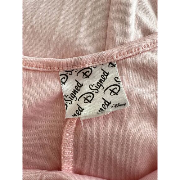 Disney D-signed Yellow Orange Floral Chiffon Short Sleeve Ombre Dress size JR M - Picture 4 of 9